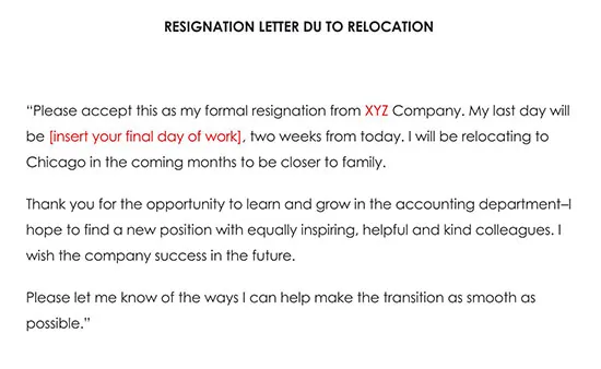 Resignation Letter Due To Relocation from www.doctemplates.net