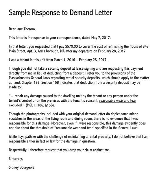 Demand Letter How To Write 20 Sample Letters Examples