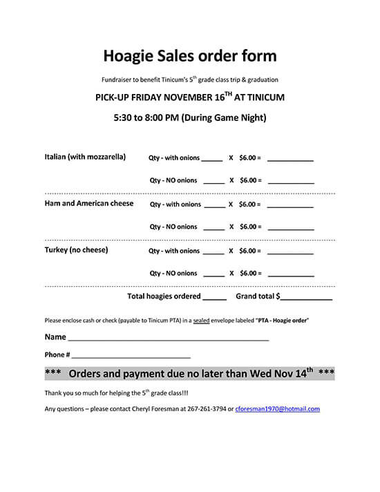 sales order form online