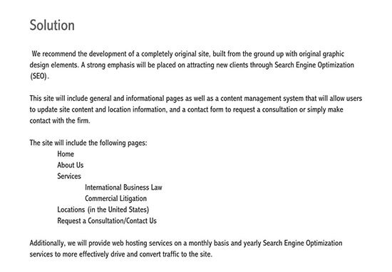 sample proposal for website design and development pdf