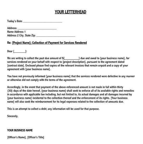 collection letter sample pdf 01