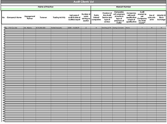 Customer Contact List Template for Excel 04