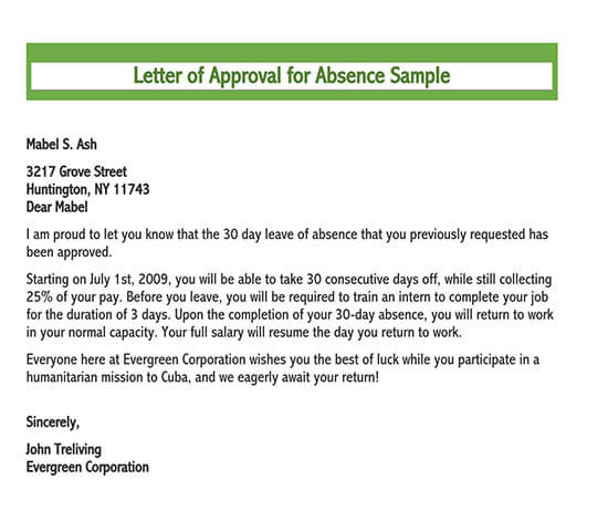 approval letter pdf