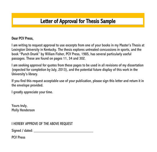 request for approval letter sample