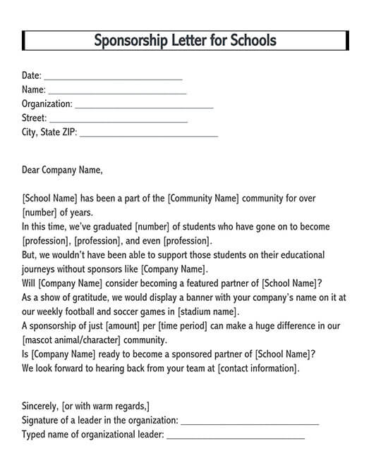 sponsorship request letter doc