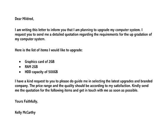 price quotation letter format in word 01