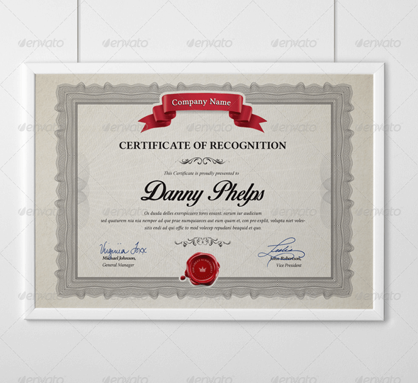 Certificate-of-recognition