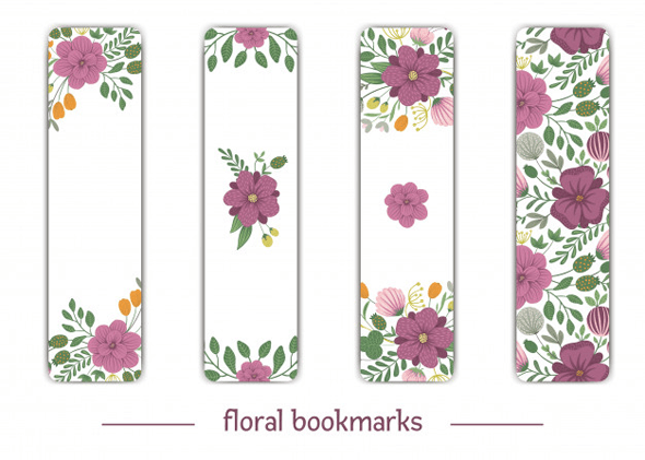Floral Bookmark Samples