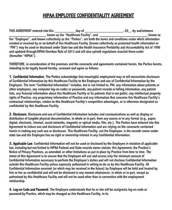 non disclosure agreement for business idea template
