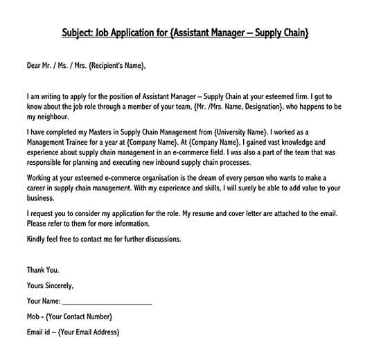  job application letter sample pdf