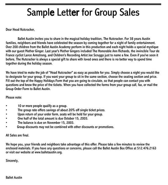 Write a Killing Sales Letter Word 11 Page 1 sample sales letter doc 01