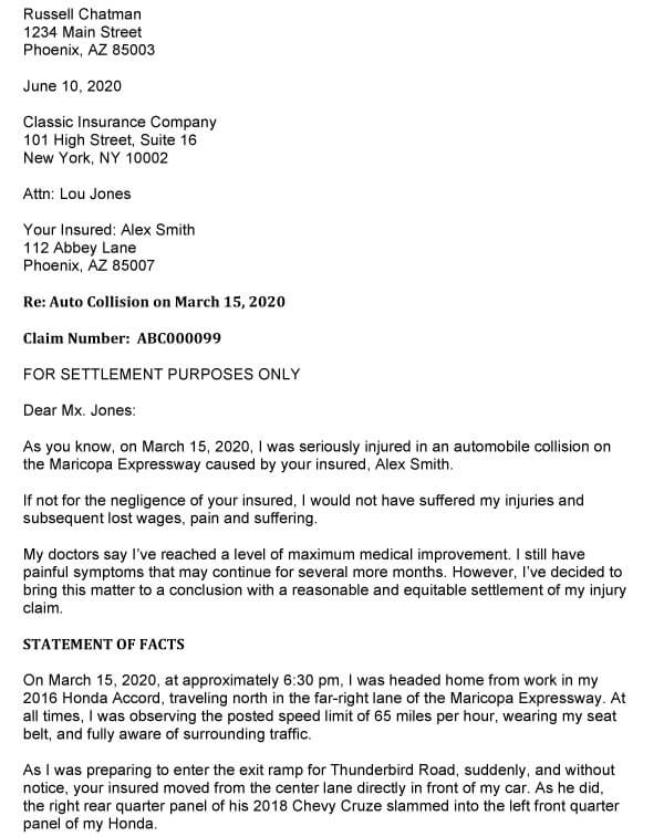 Car Accident Demand Letter 04