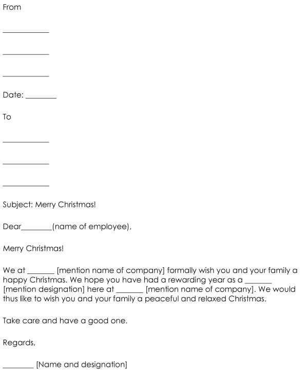 Christmas Letter Sample 12