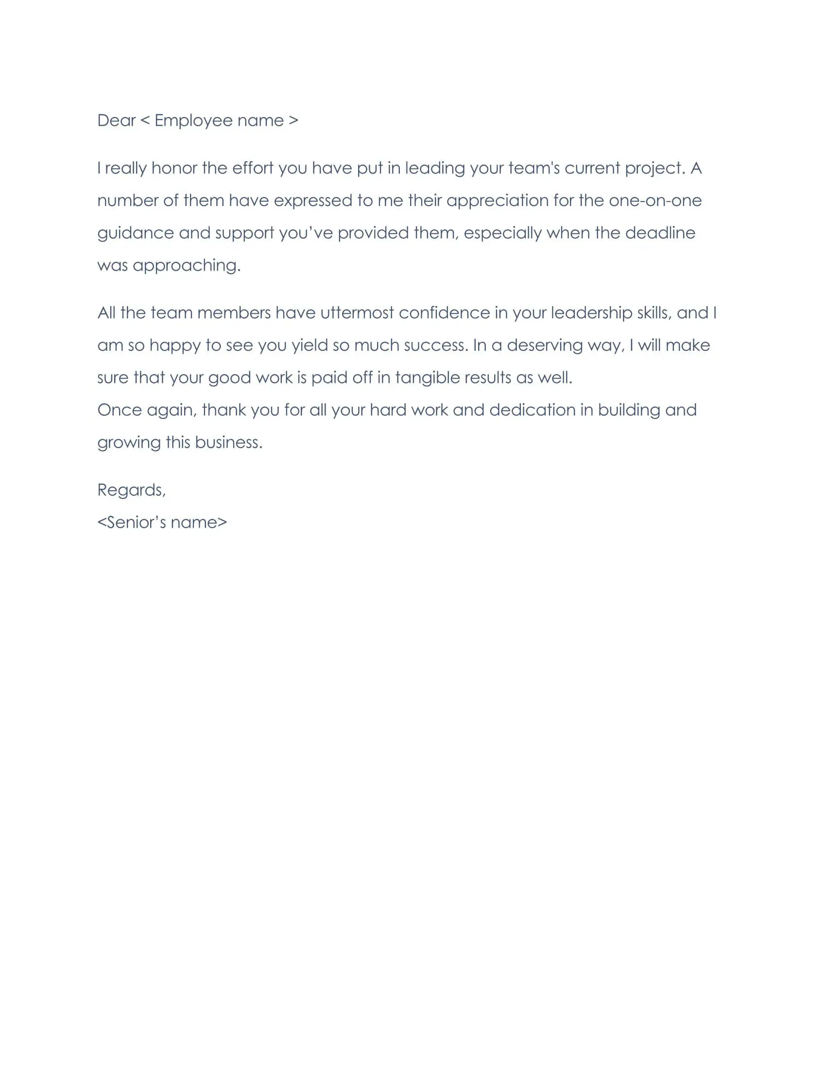 Employee Thank You Letter  20+ Best Samples & Templates Regarding Thank You Note For Job Interview Template