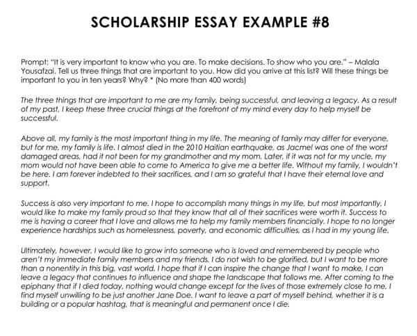 best scholarship essays