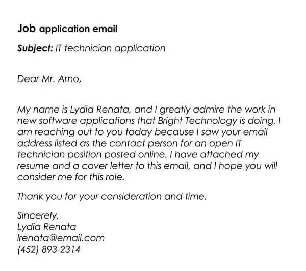 New job introduction email sample