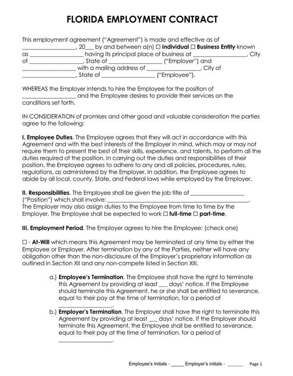 Florida-Employment-Contract_