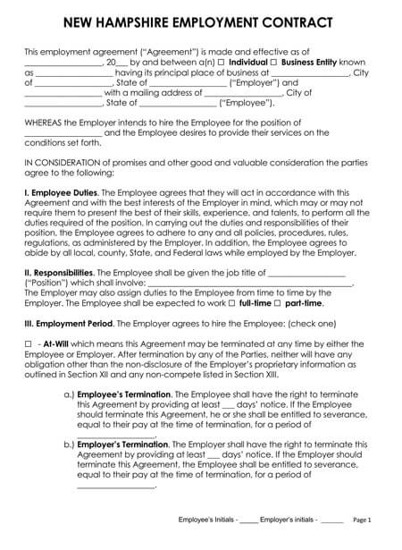 New-Hampshire-Employment-Contract_