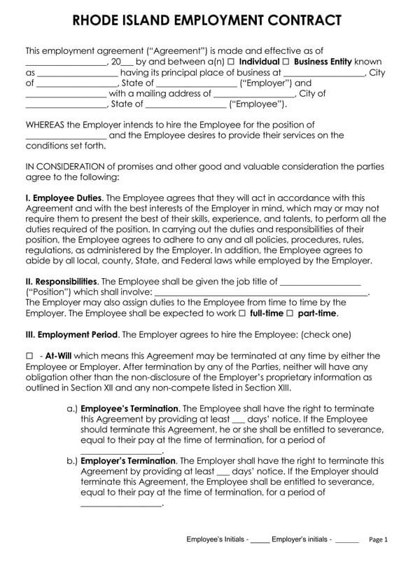 Rhode-Island-Employment-Contract_