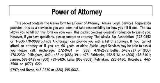 power of attorney template word
