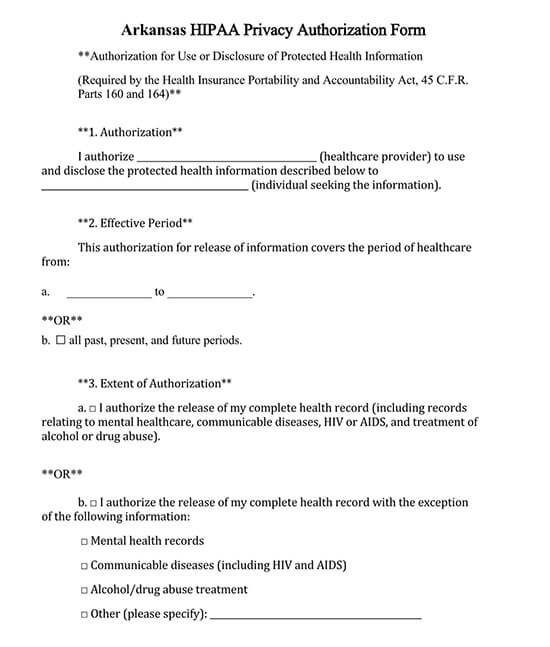 printable blank medical records release form