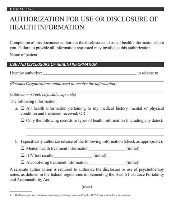 authorization to release medical records to third party