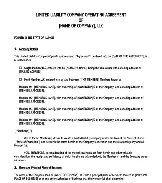 partnership operating agreement template 01