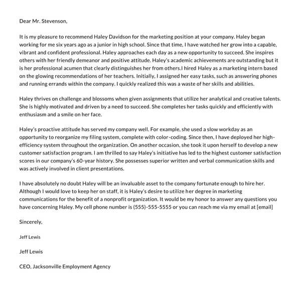 FREE Internship Letter of Templates (with Examples)