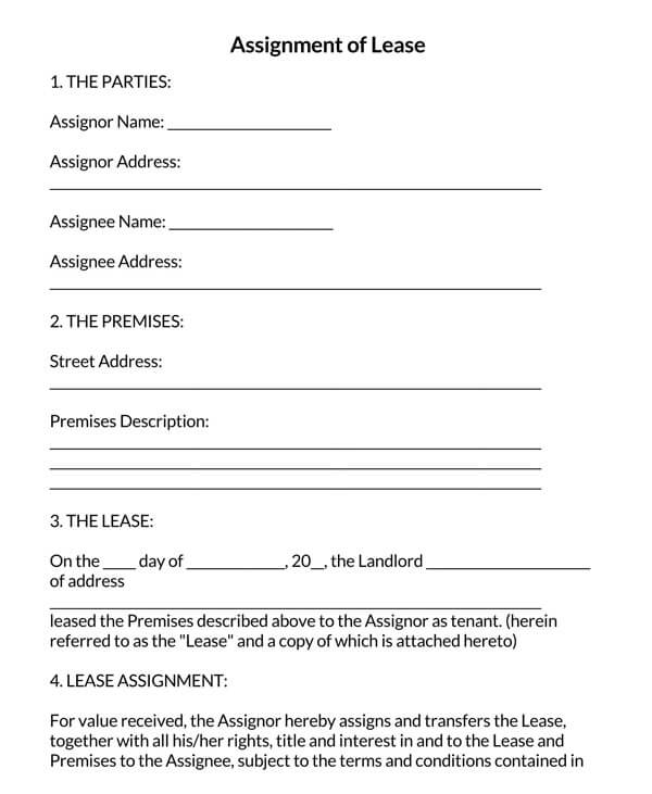 How to Fill a Lease Assignment Form | Guide &amp; Free Templates