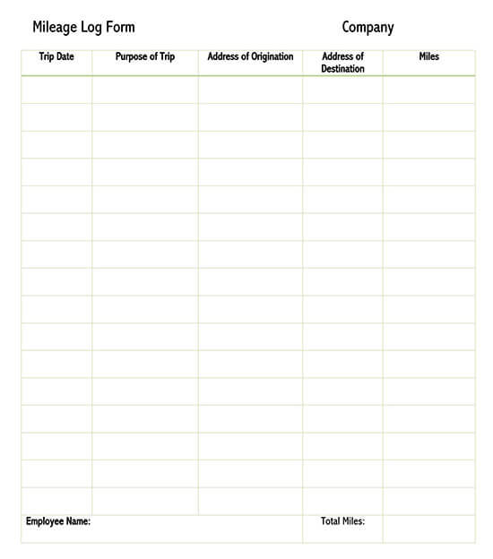 mileage reimbursement form 2020 pdf