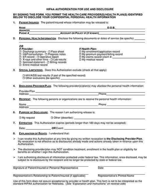 printable blank medical records release form 03
