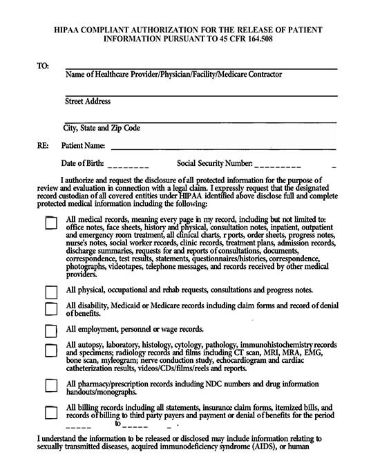 printable medical release form 03