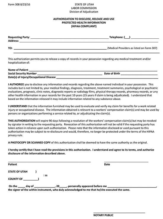 printable blank medical records release form 05