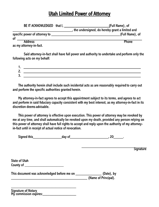 general power of attorney form pdf 06