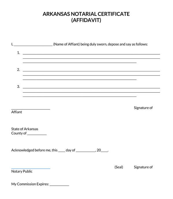 Arkansas-Notarial-Certificate-Affidavit_