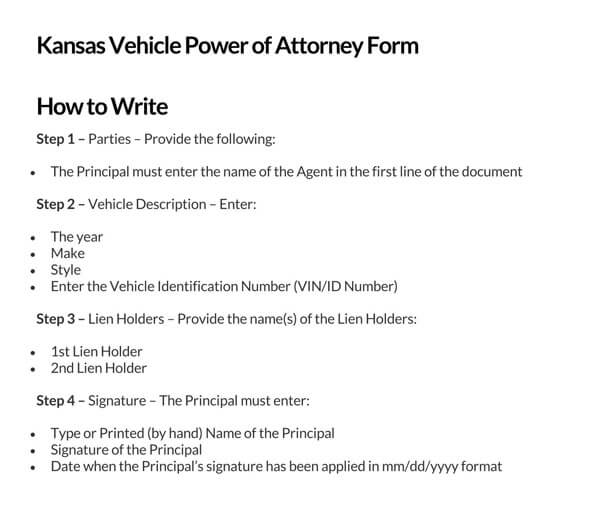 Kansas-Vehicle-Power-of-Attorney-Form_