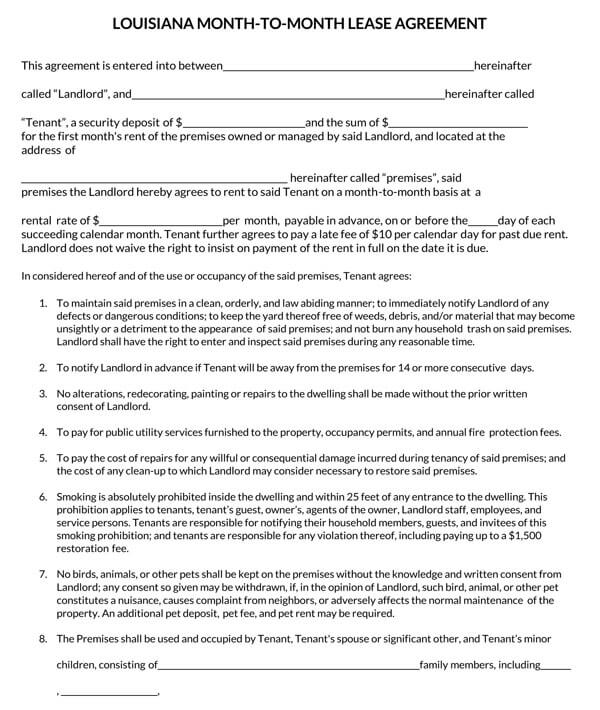 Louisiana-Month-to-Month-Lease-Agreement-Template_