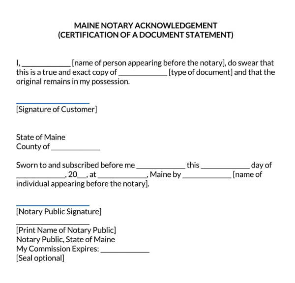Maine-Certification-Notary-Acknowledgement-Form_