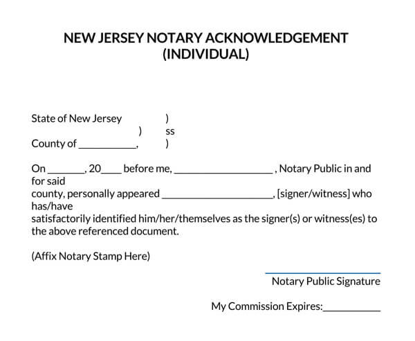 New-Jersey-Individual-Notary-Acknowledgement-Form