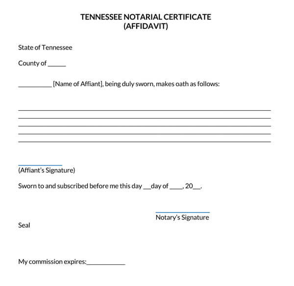 Tennessee-Notary-Certificate-Affidavit_
