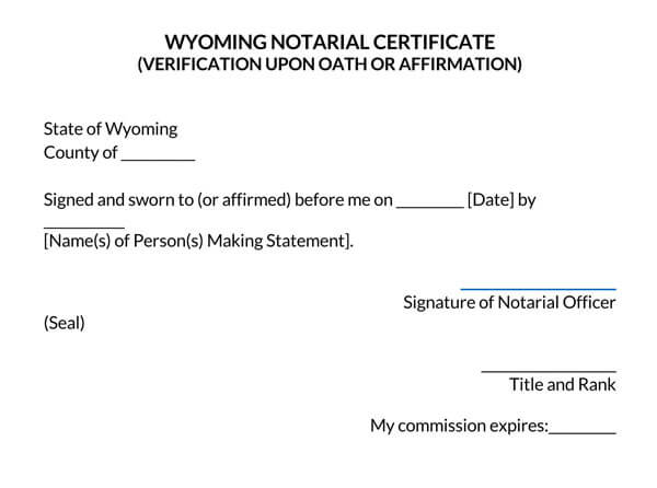 Wyoming-Notarial-Certificate-Oath-Or-Affirmation