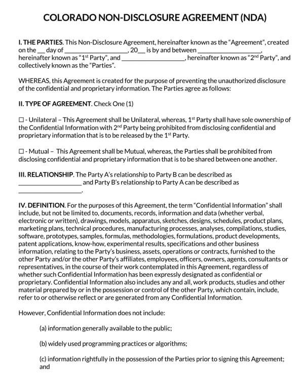 Colorado-Non-Disclosure-Agreement-Template_