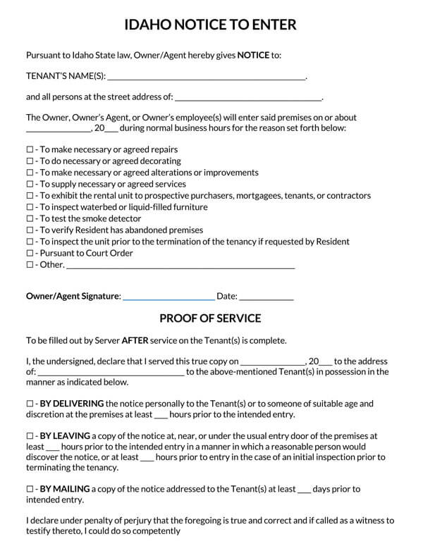 Idaho-Landlord-Notice-to-Enter_Page_1