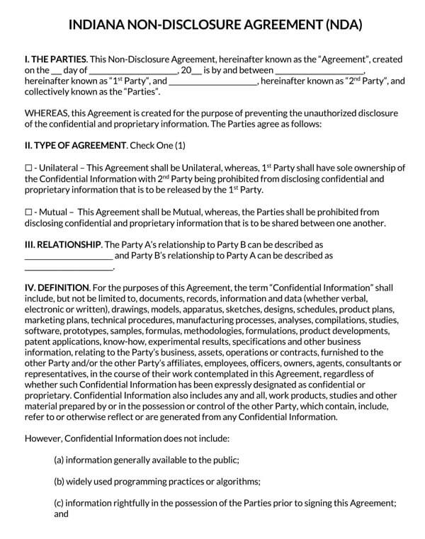 Indiana-Non-Disclosure-Agreement-Template_