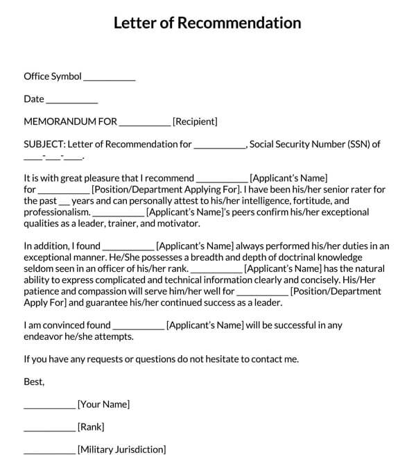 Military-Letter-of-Recommendation-Template_