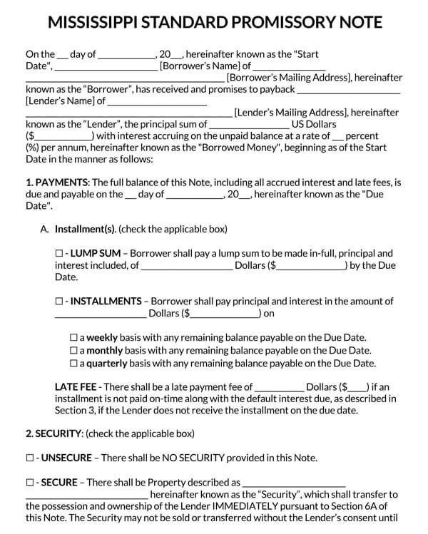 Mississippi-Standard-Promissory-Note-Template_
