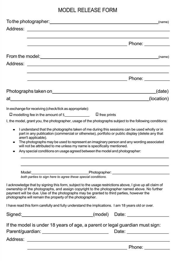 Model-Photo-Release-Form