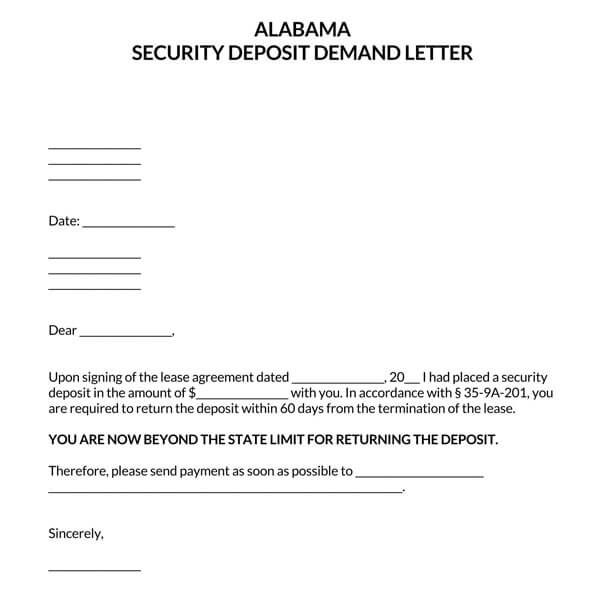 Alabama-Security-Deposit-Demand-Letter