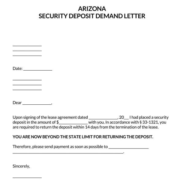 Arizona-Security-Deposit-Demand-Letter