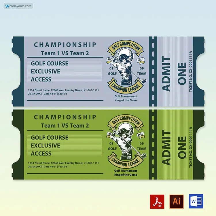 19 free ticket templates word pdf design your own tickets